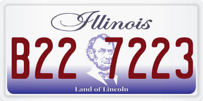 IL license plate B227223