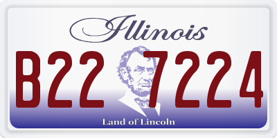 IL license plate B227224