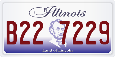 IL license plate B227229