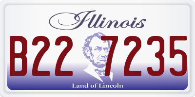 IL license plate B227235