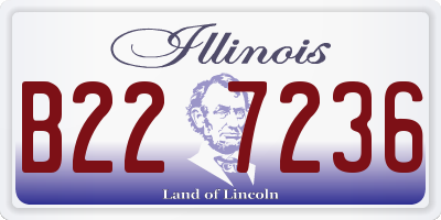 IL license plate B227236