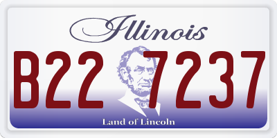 IL license plate B227237