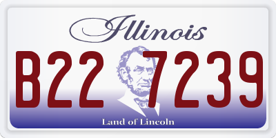 IL license plate B227239