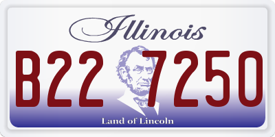 IL license plate B227250
