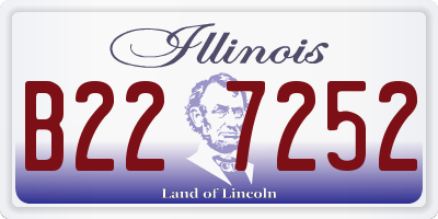 IL license plate B227252