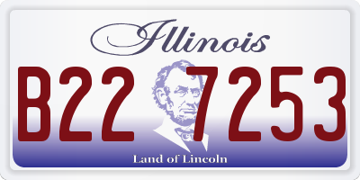 IL license plate B227253