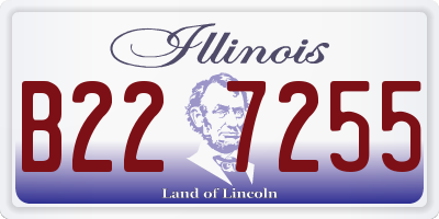 IL license plate B227255