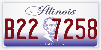 IL license plate B227258