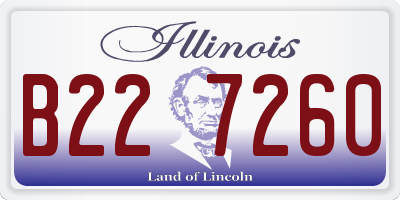 IL license plate B227260