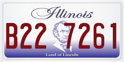 IL license plate B227261