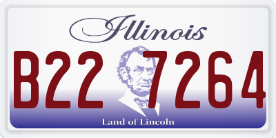 IL license plate B227264