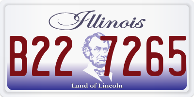 IL license plate B227265