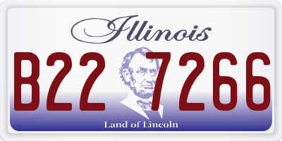 IL license plate B227266