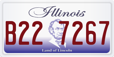 IL license plate B227267