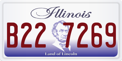 IL license plate B227269