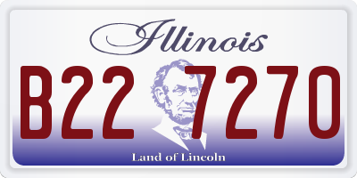 IL license plate B227270