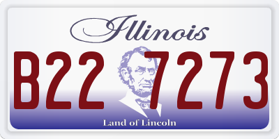 IL license plate B227273