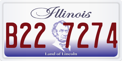 IL license plate B227274