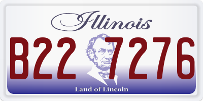 IL license plate B227276