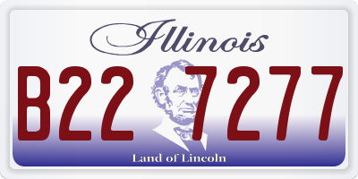 IL license plate B227277