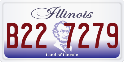 IL license plate B227279