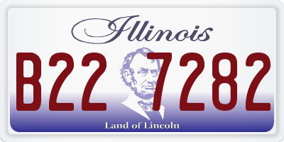 IL license plate B227282