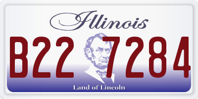 IL license plate B227284