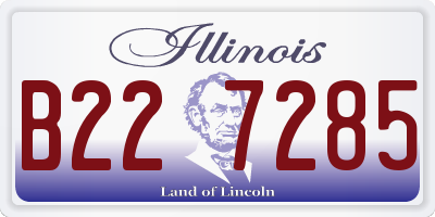IL license plate B227285