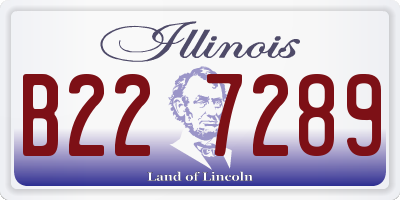 IL license plate B227289