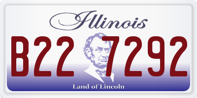 IL license plate B227292