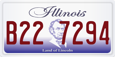 IL license plate B227294