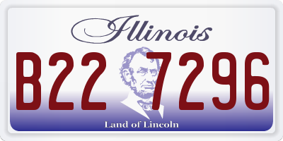 IL license plate B227296