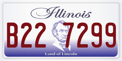 IL license plate B227299