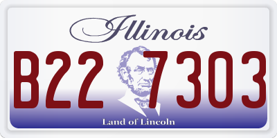 IL license plate B227303