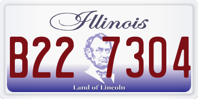 IL license plate B227304