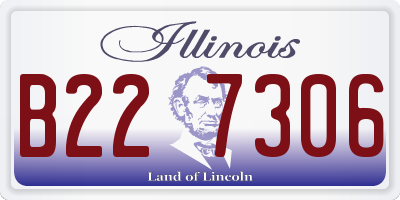 IL license plate B227306