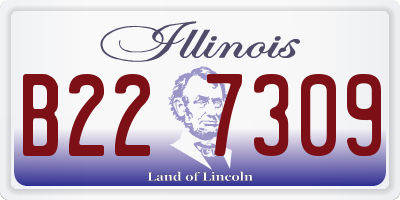 IL license plate B227309