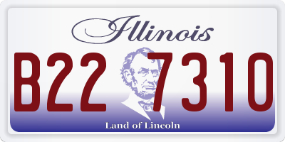 IL license plate B227310