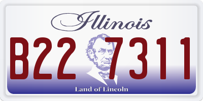 IL license plate B227311