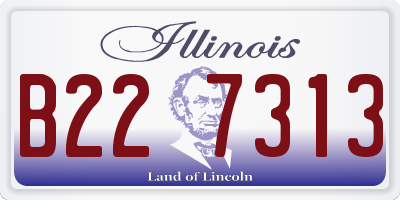 IL license plate B227313