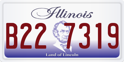 IL license plate B227319