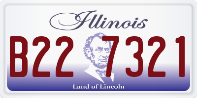 IL license plate B227321
