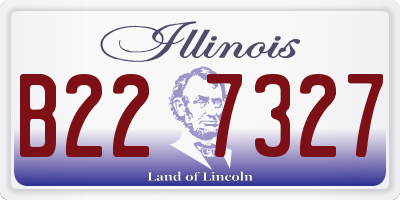 IL license plate B227327