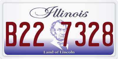 IL license plate B227328