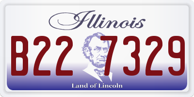 IL license plate B227329
