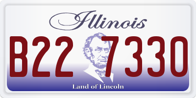 IL license plate B227330
