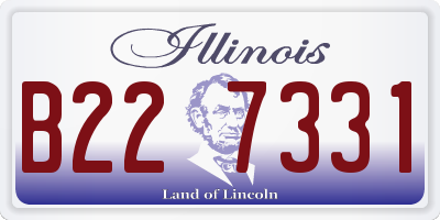 IL license plate B227331
