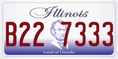 IL license plate B227333