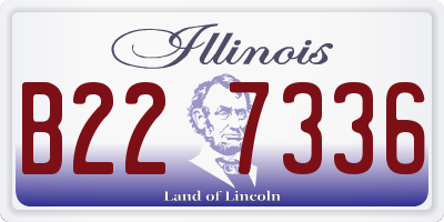 IL license plate B227336
