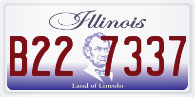IL license plate B227337